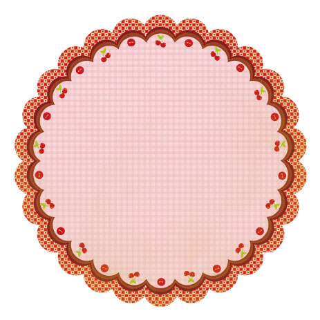 Best Creation - Mom's Kitchen - Sweet Cherry Pie Die Cut Glitter Paper